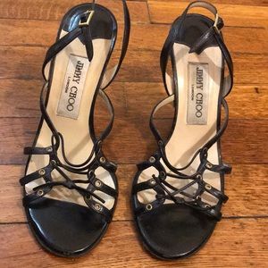 Jimmy Choo size 36 black lace up heels